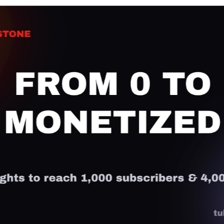TubeMilestone — From 0 to Monetized logo
