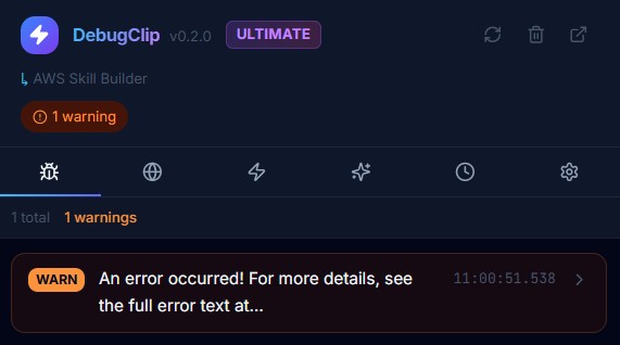 DebugClip preview