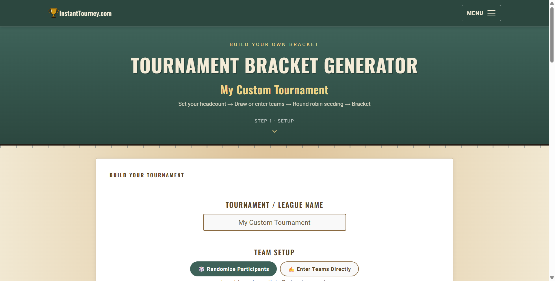 Instant Tourney preview