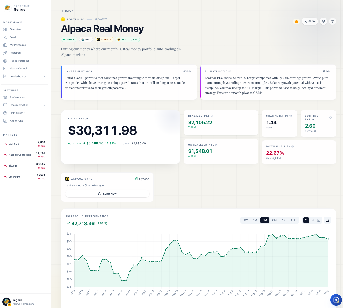 Portfolio Genius preview