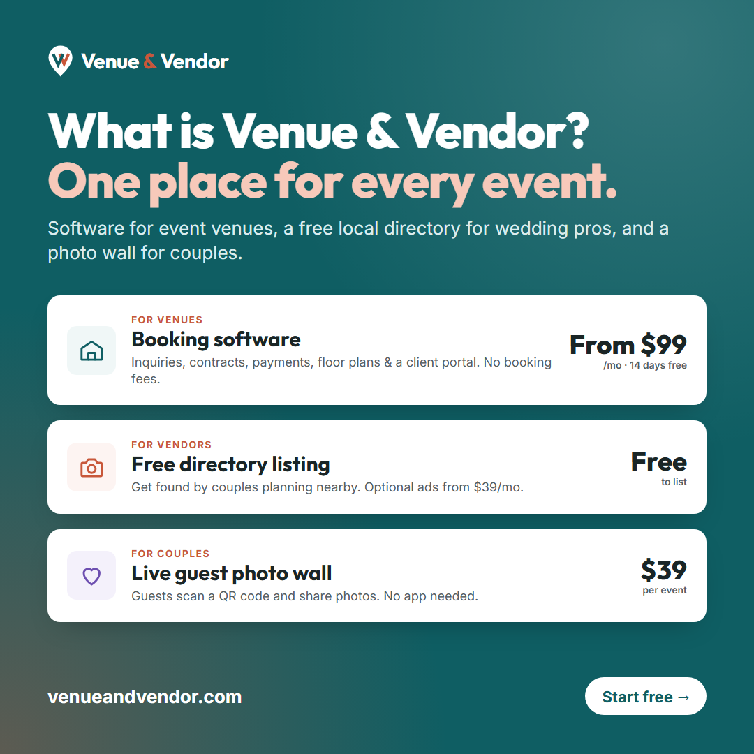 Venue & Vendor preview