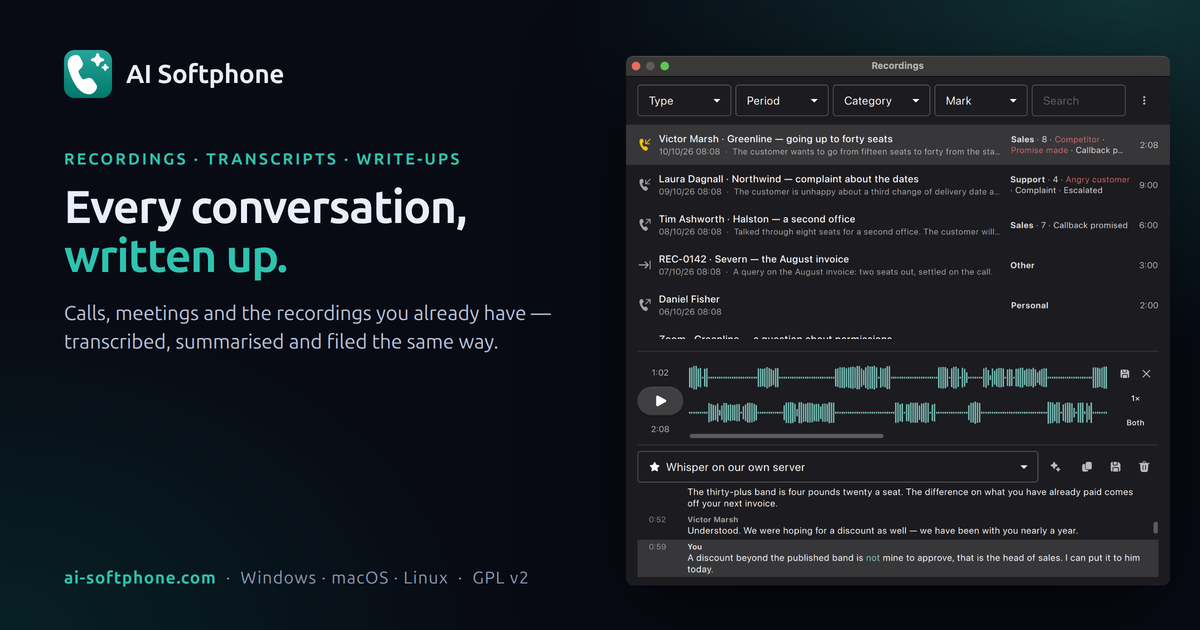 AI-Softphone preview