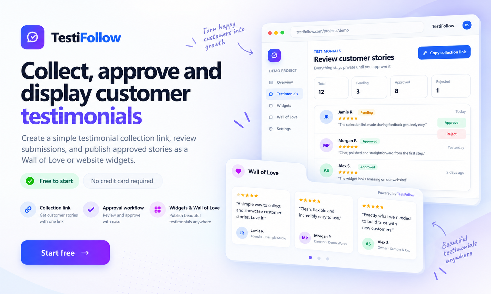 TestiFollow preview