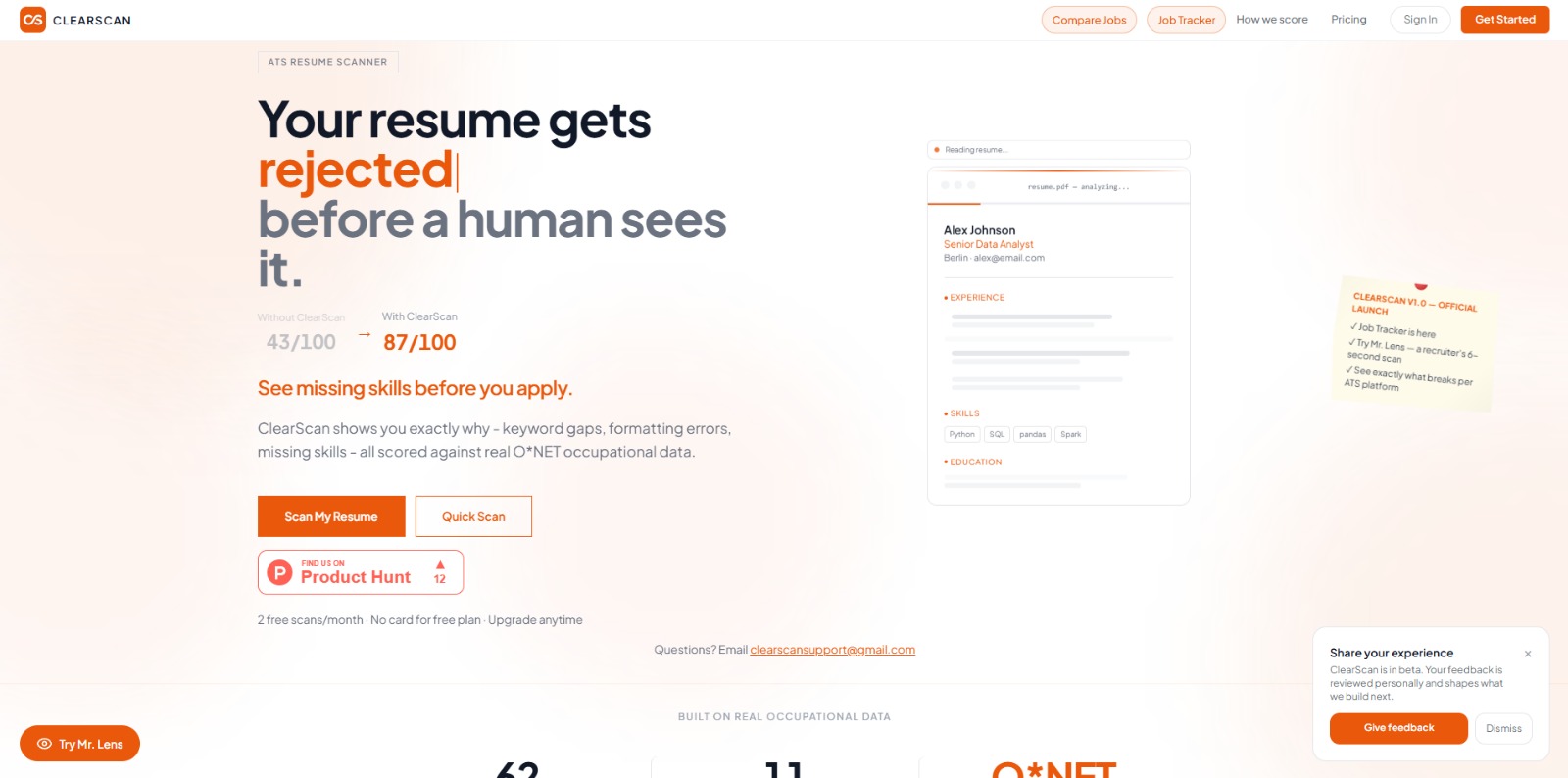 ClearScan preview
