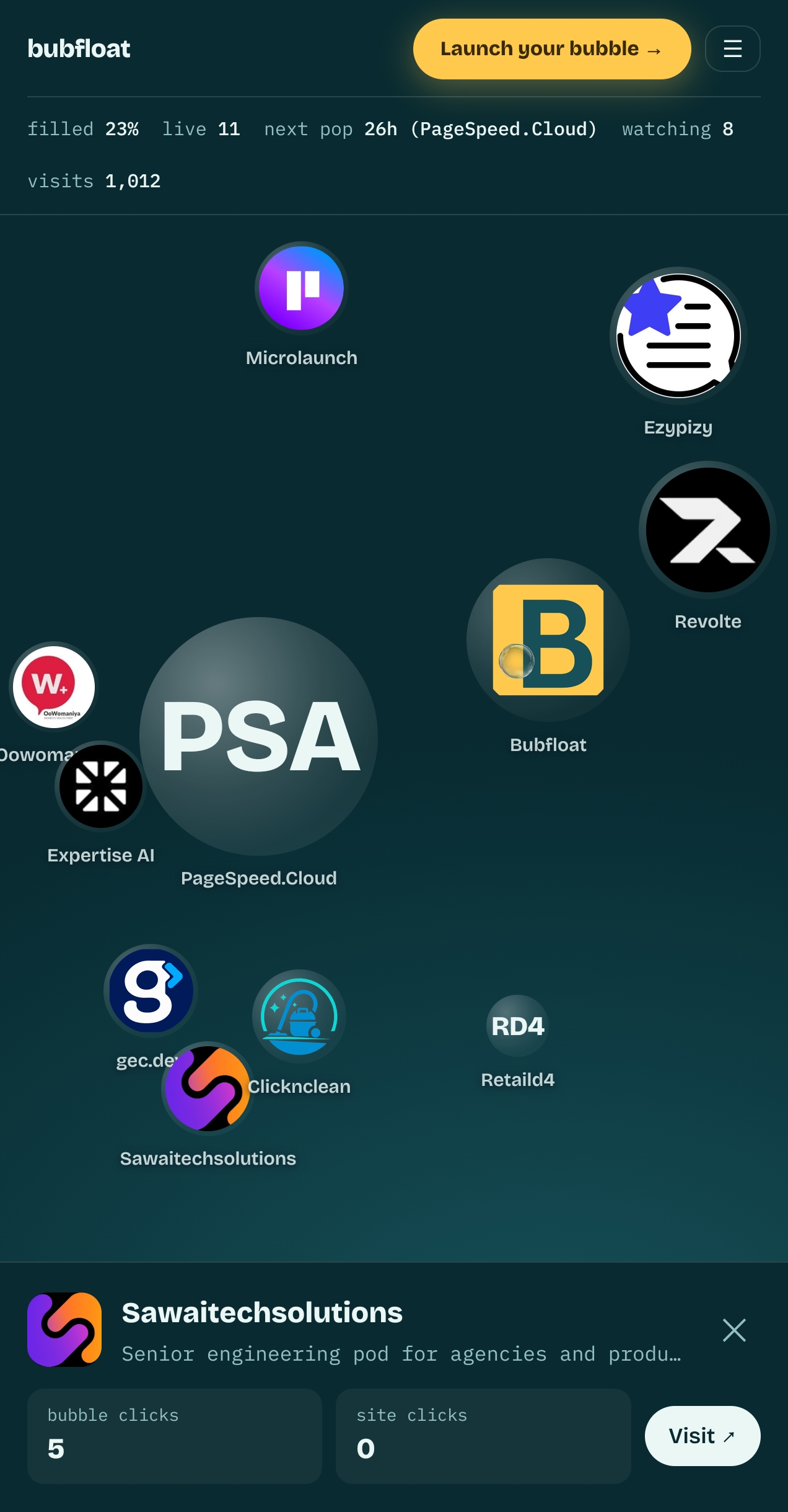 Bubfloat preview