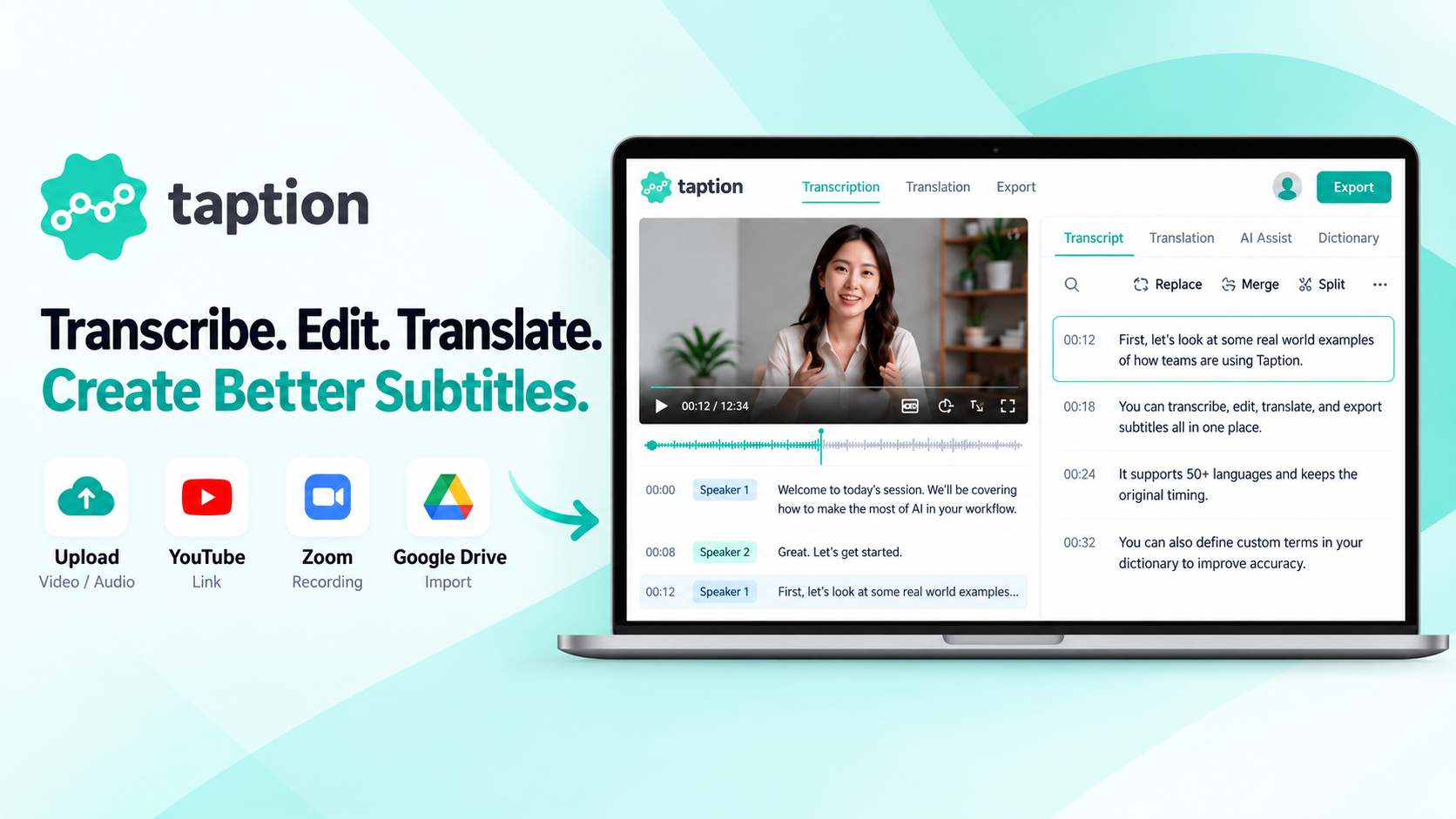 Taption preview