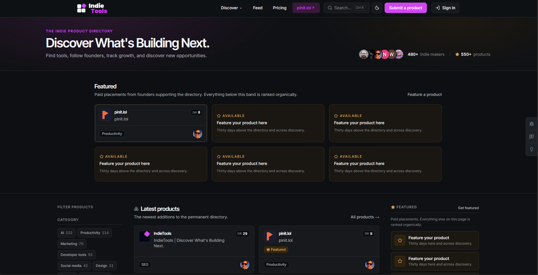 IndieTools preview