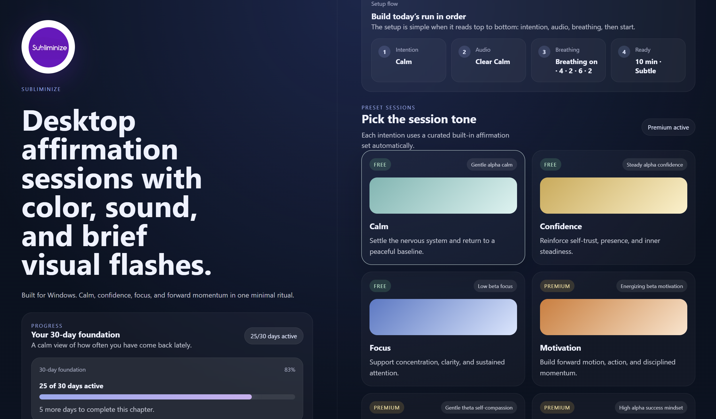 Subliminize preview