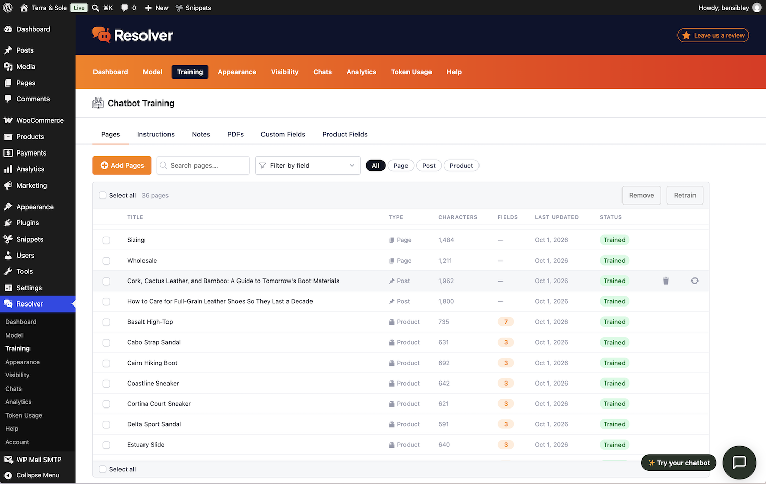 Resolver preview