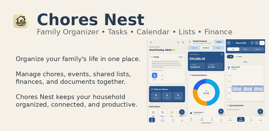 Chores Nest: Family Organizer preview