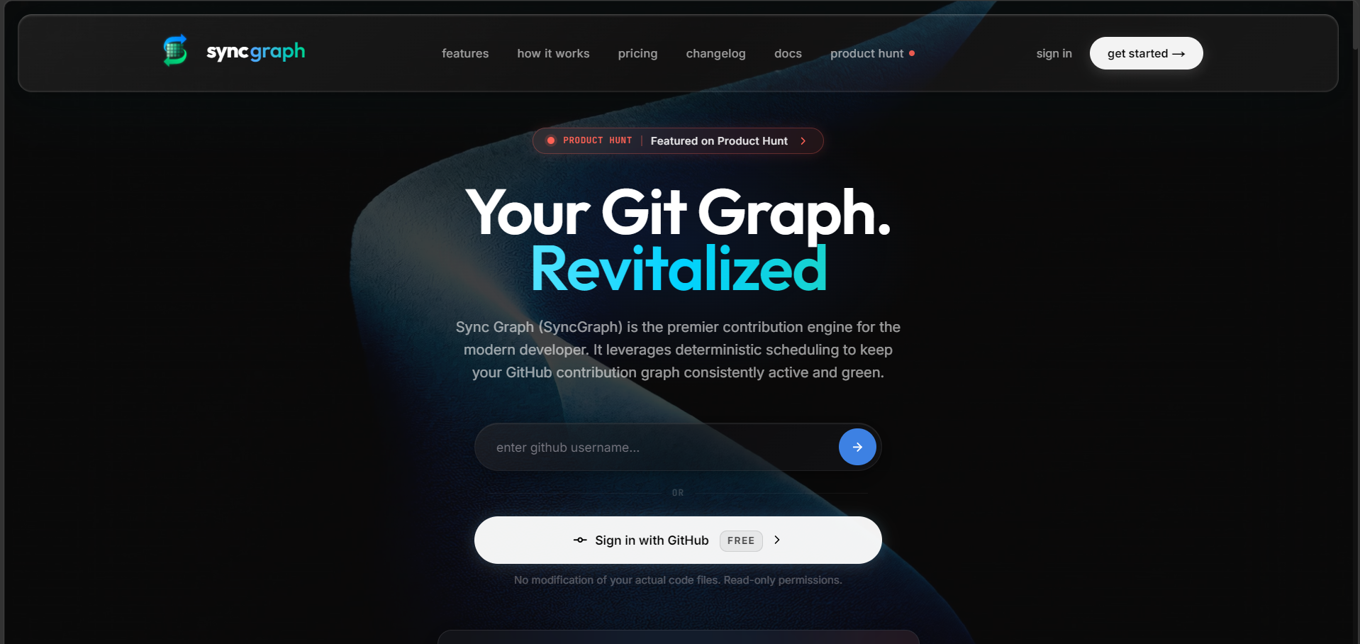 Sync Graph — Automate Your GitHub Streak preview